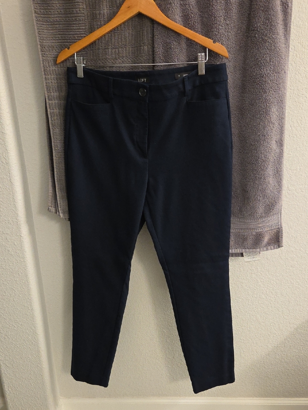 LOFT Navy Slim Pants